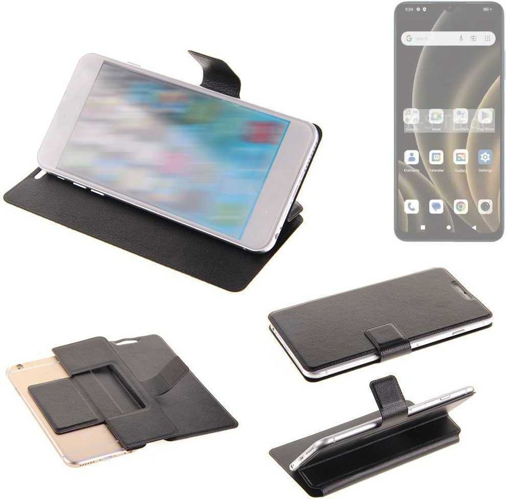 K-S-Trade Schutzhülle kompatibel mit FreeYond F9S Schutzhülle Flip Cover Klapphülle Wallet Case Slim Handyhülle bookstyle schwarz