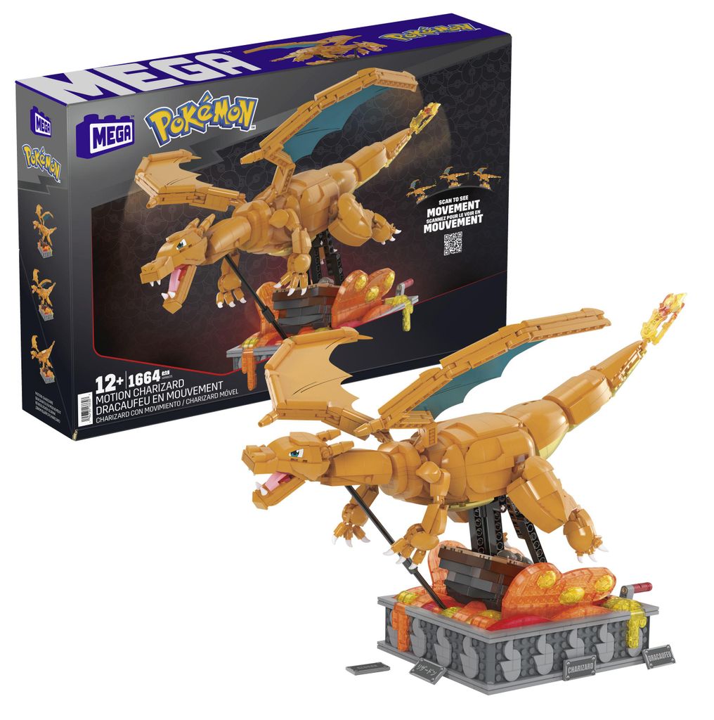 Kit de construction mobile MEGA Pokémon Motion Glurak Image du produit 