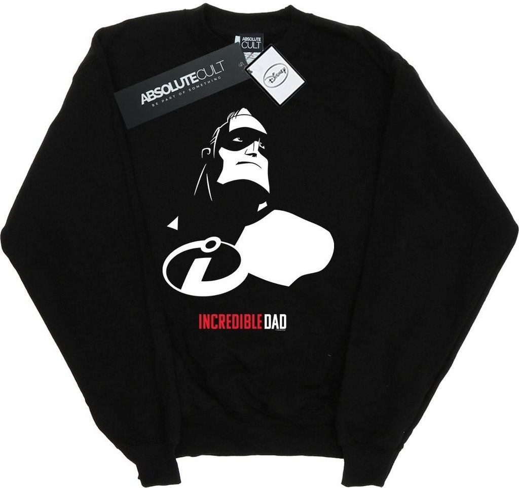 Disney - "The Incredibles Incredible Dad" Sweatshirt für Herren BI42833 (XXL) (Schwarz)