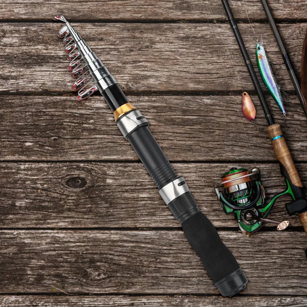 Canne à pêche mer courte et portable mini-outil 28049-100 de 2,1 m