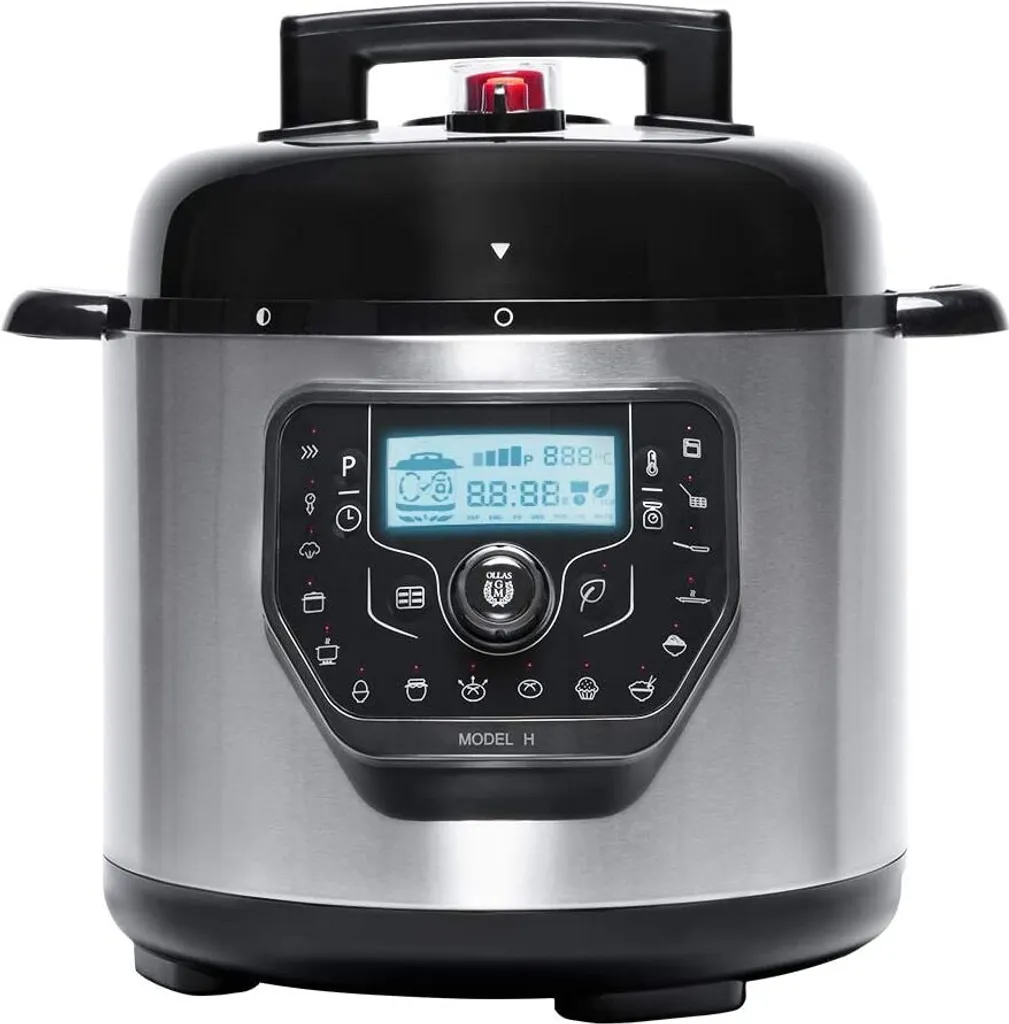Cecotec Robot de Cuisine H Deluxe 6 L en Acier Inox avec Écran LCD