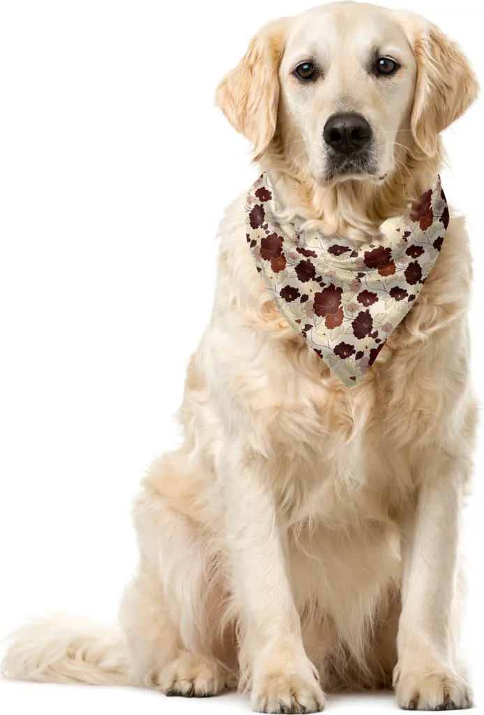 ABAKUHAUS Bandana Cani Fiori Ibisco 40x40cm - Accessorio Pet Multicolore