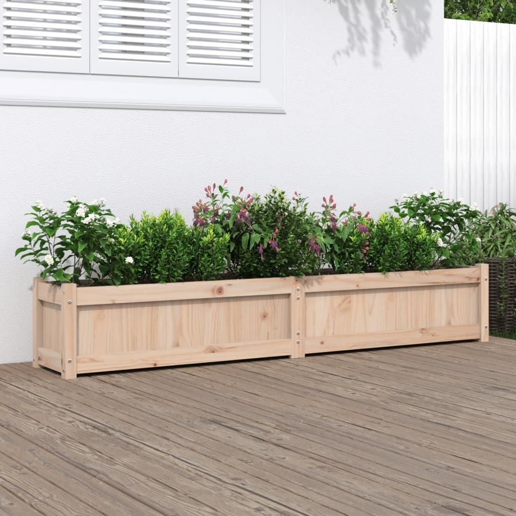 vidaXL Kvetináč 180x31x31 cm z masívneho borovicového dreva Obrázok produktu 