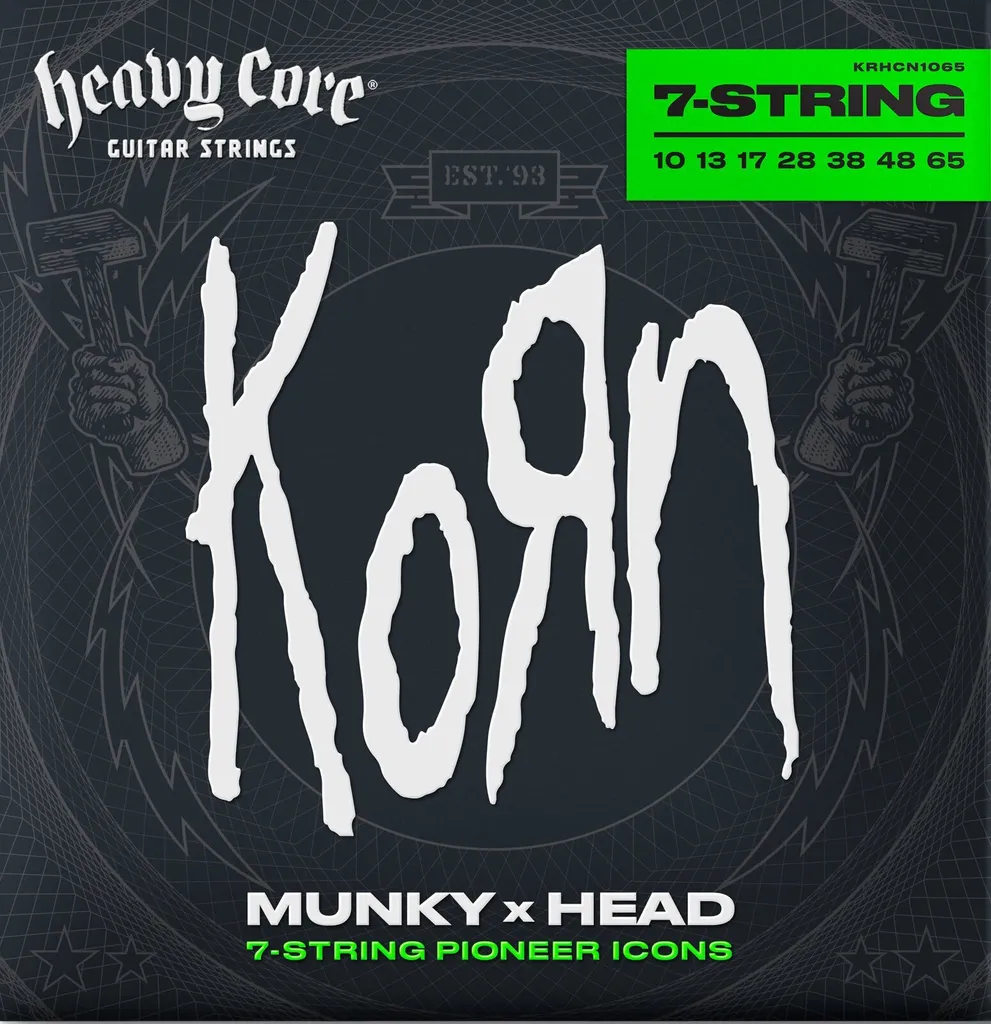 Cordes Dunlop KRHCN1065 Korn Signature pour Guitare Électrique 7 Cordes