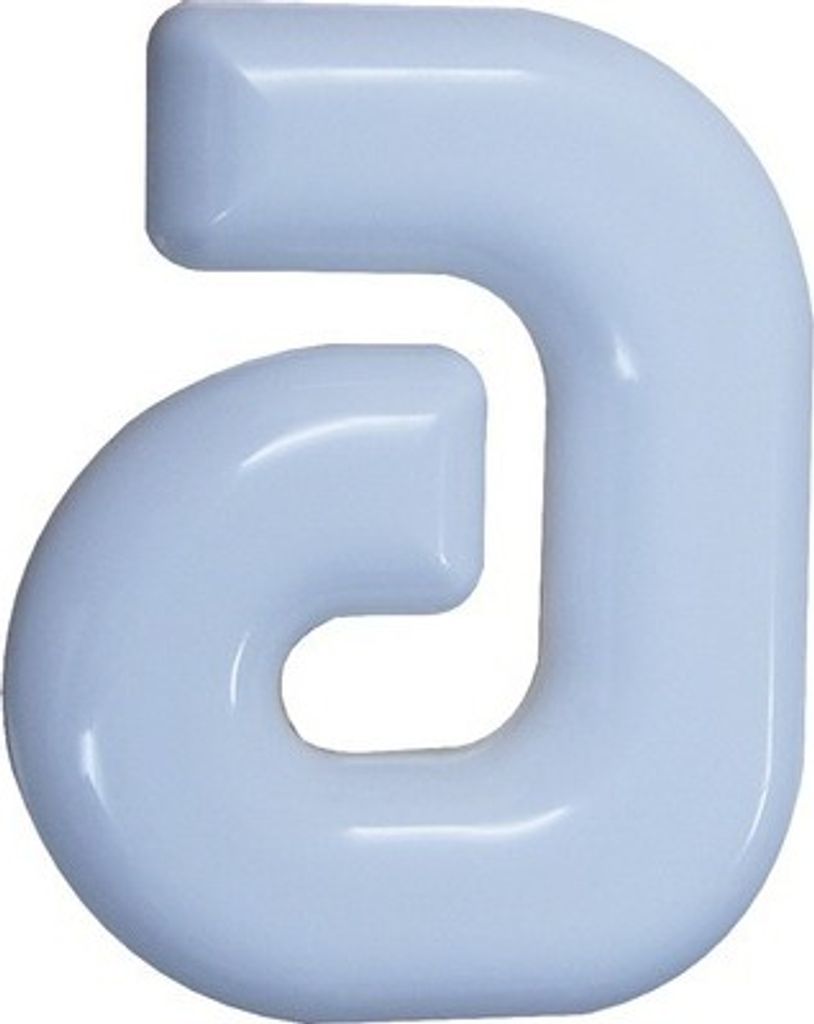 Hausnummer aus Nylon, weiß, 160 mm, witterungsbeständig, Produktbild 