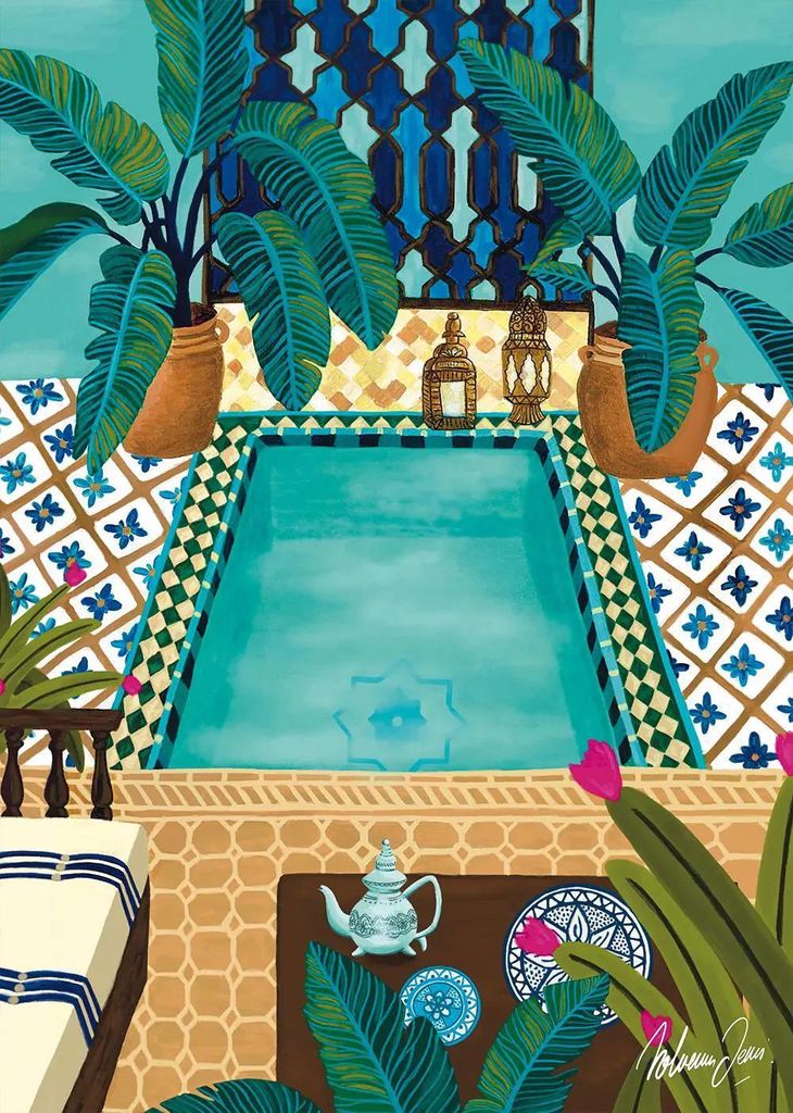 Bluebird Pieces & Peace - Puzzle Blue Riad - 1000 dielov