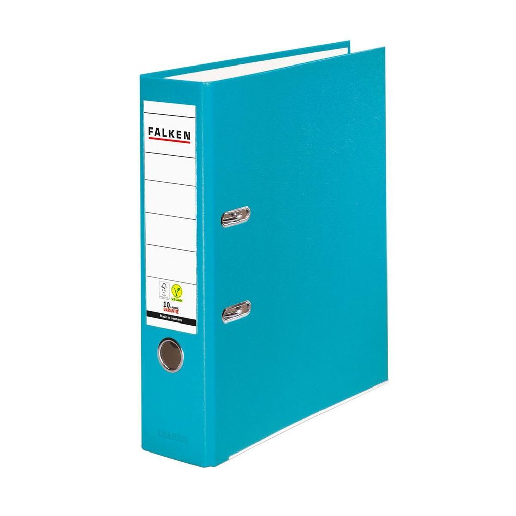 Falken 11286580 Ordner PP-Colour S80 - A4, 8 cm, turchese Immagine del prodotto 