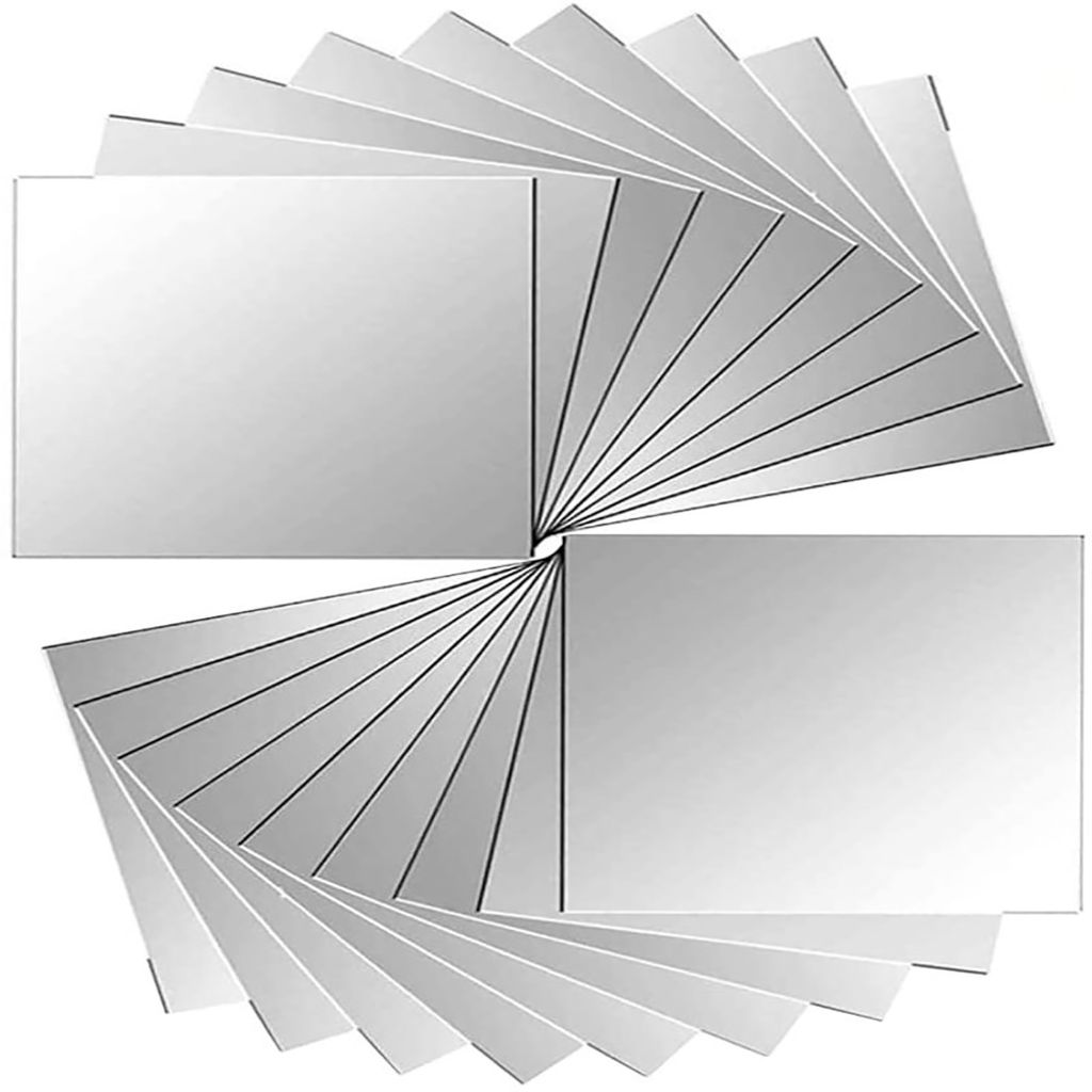 18 Stück Spiegelblätter Einfacher moderner