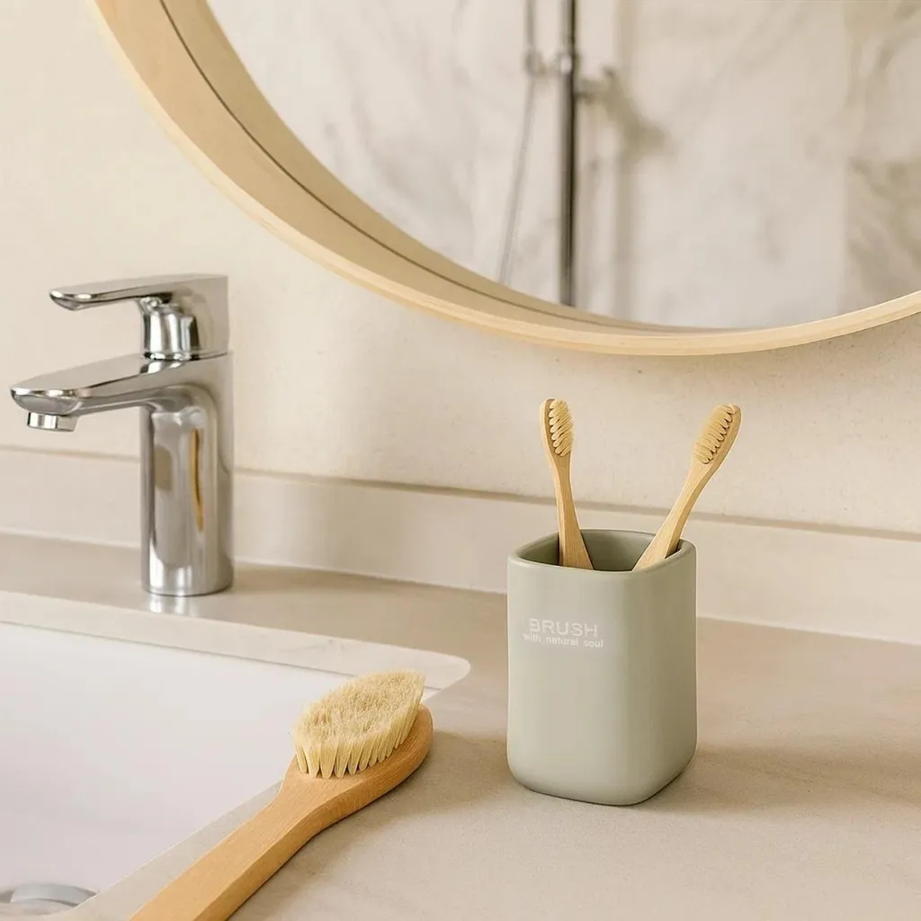 BERILO | Coppa da bagno - Coppa da toilette - 11 cm - menta - forma ovale tradizionale - 3