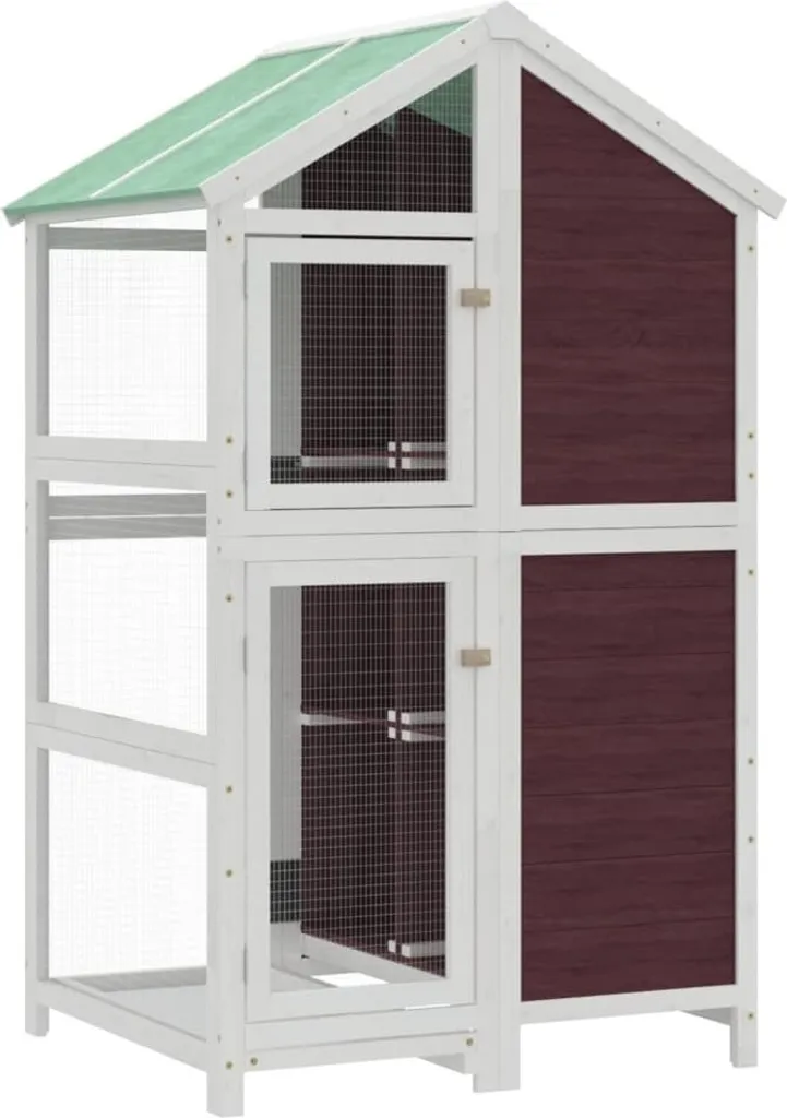 Volière Mokka 152 cm en Pin : Finies les cages trop petites et fragiles