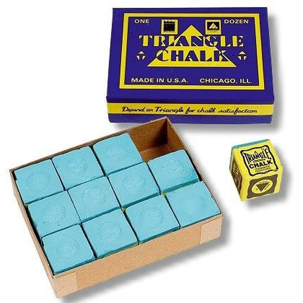 Triangle Billardkreide für Snooker, grün, 12er-Set, aus Chicago