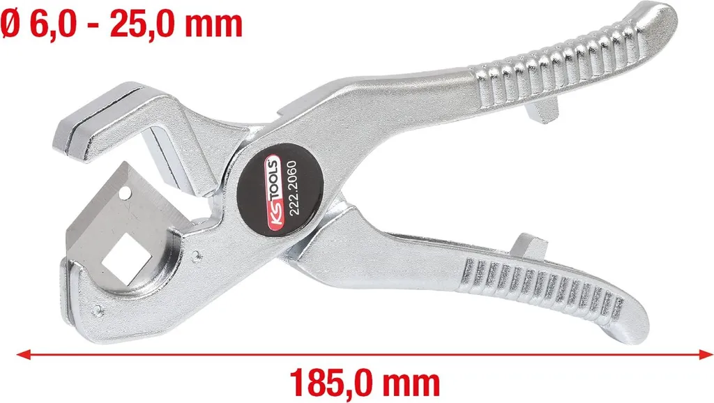Cisaille coupe-tube ergonomique KS TOOLS 222.2060 pour PVC 6-25 mm