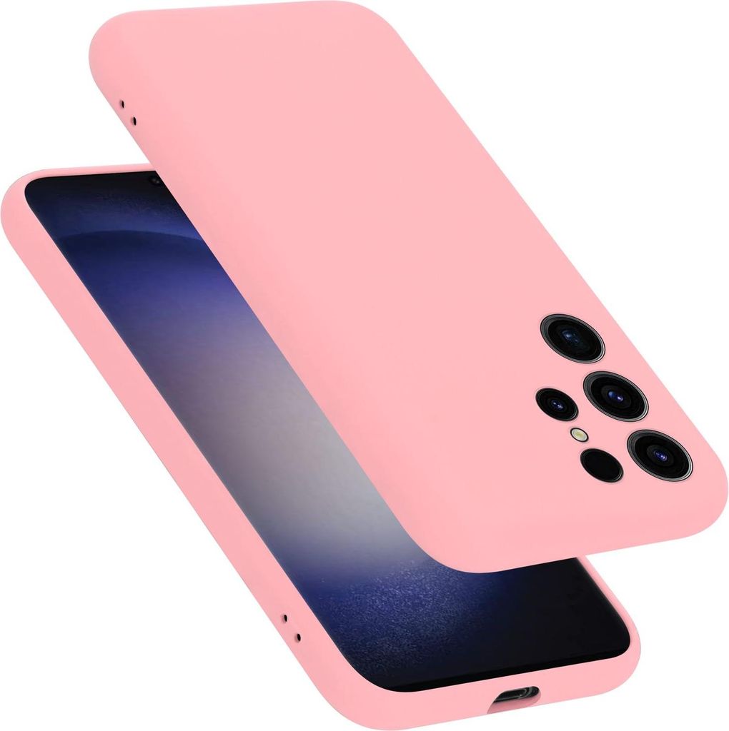 Cadorabo Hülle für Samsung Galaxy S24 ULTRA Hülle Silikon Handyhülle Case aus flüssigem Silikon, Kratzfeste und stoßfeste Schutzhülle für S...