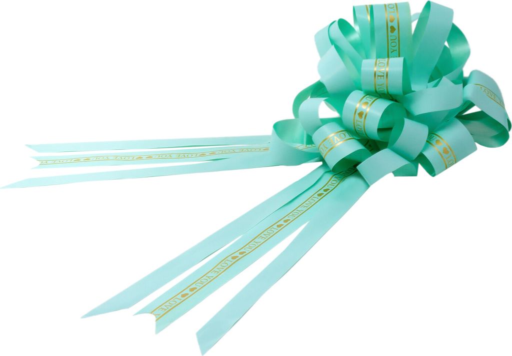 Oblique Unique Geschenkschleife mit Geschenkband Aufschrift Produktbild 