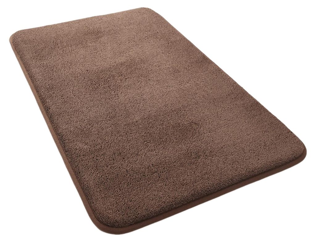 Badezimmerteppich, weiche Mikrofaser-Badematte, rutschfest, dick, wasserabsorbierend, maschinenwaschbar, flauschig, für Dusche und Badewanne