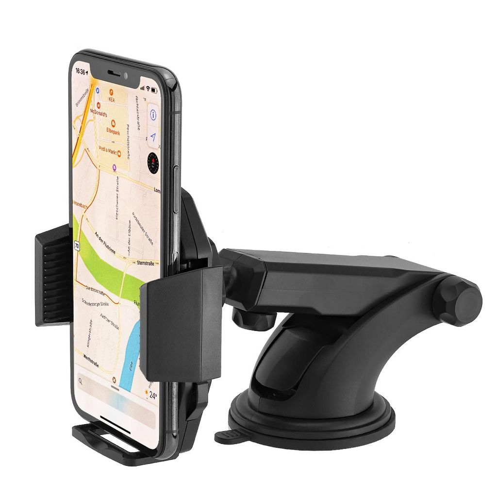 MidGard Universal 360° drehbar KFZ Auto Handy Smartphone Halterung Halter  kompatibel mit Apple iPhone 5/6 / 7/8 / X/Plus