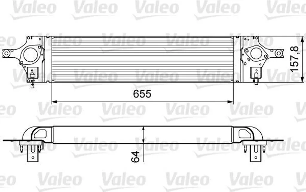 Refroidisseur d'air Valeo 818358 pour Nissan X-Trail et Koleos 144613UC0C