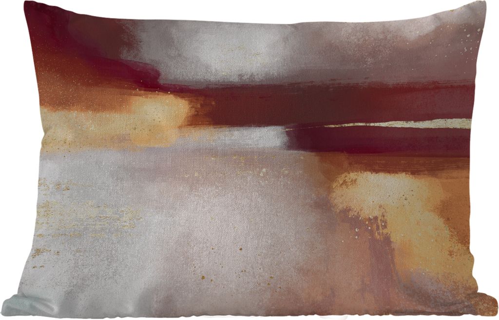 MuchoWow Outdoor Kissen - Malen - Abstrakt - Pastell - 50x30 cm - Wetterfest - Lounge Kissen - Sofa kissen - Wohnzimmer Dekoration