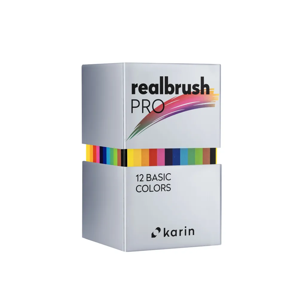 Karin Realbrush PRO Basic Colors Set 12 marqueurs pinceaux avec étui - 4