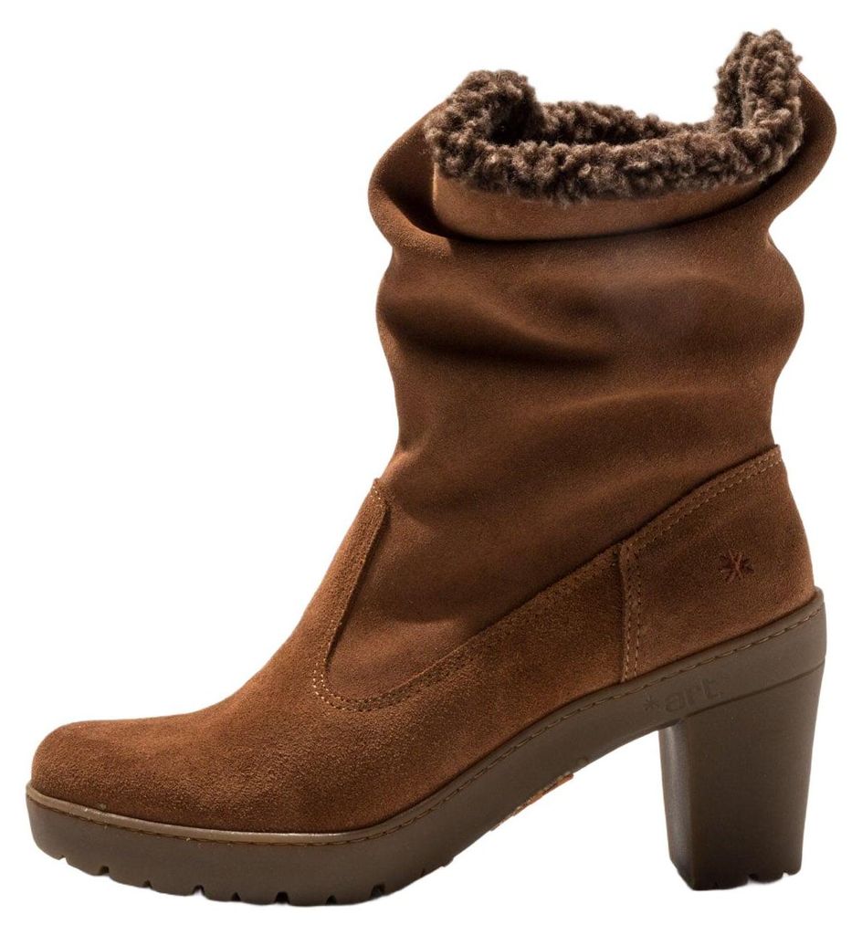 Art Stiefeletten mit Absatz Damen 1757 LUX SUEDE WOOD/ TRAVEL Farbe Beige