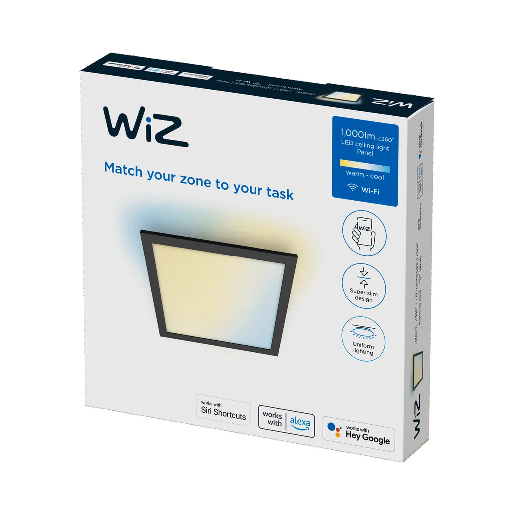 WiZ Panel Plafonnier Carré Tunable White 1000lm - Éclairage Connecté - 4