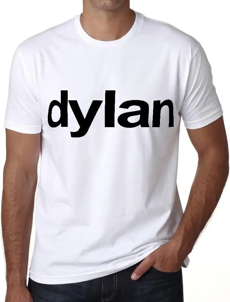 Herren Grafik T-Shirt Dylan Öko-Verantwortlich Vintage Jahrgang Kurzarm Lustige Druck Geburtstag Geschenk Mann