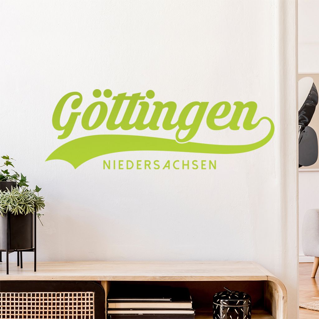 Göttingen Niedersachsen Wandtattoo Wandaufkleber Wall Sticker - Dekoration, Küche, Wohnzimmer, Schlafzimmer, Badezimmer