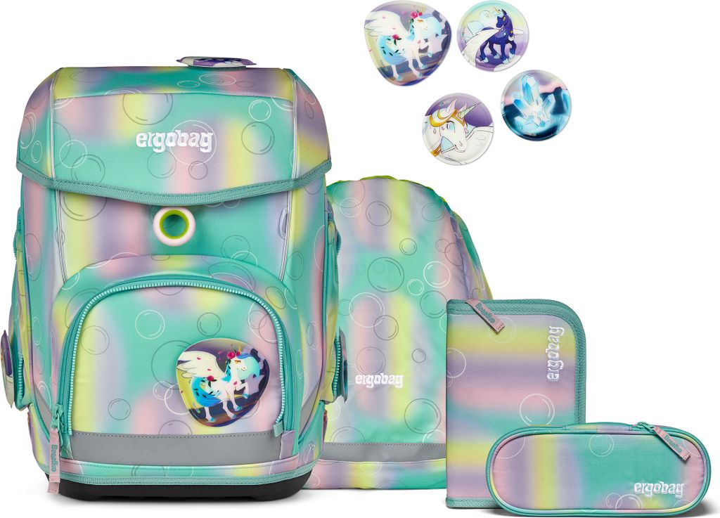 ergobag Schulranzen cubo Set GLOW 28 x 25 x 40 Produktbild