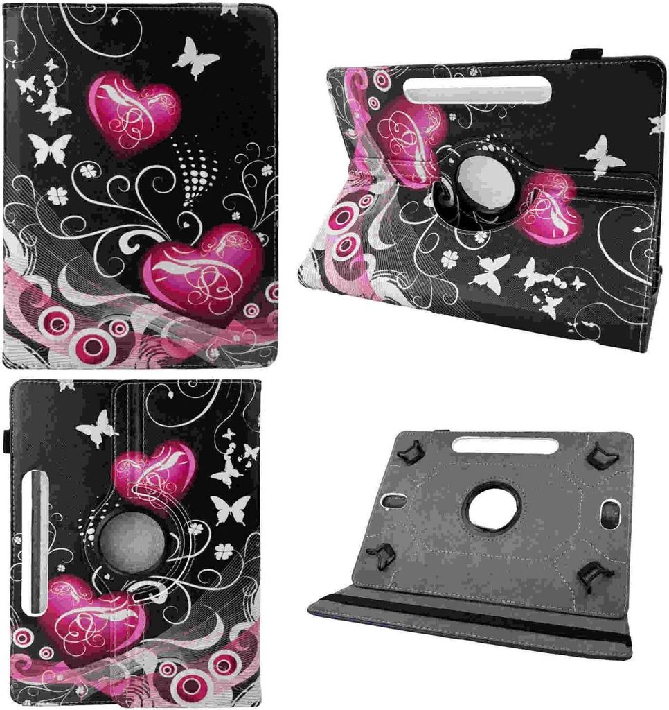 Für Apple iPad Air 11 Zoll 2025 / 2024 360 Grad Motiv 24 Tablet Tasche Kunst Leder Etuis Hülle