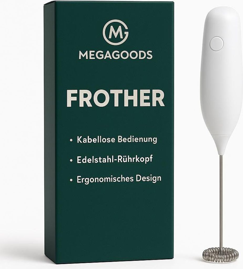 Elektrischer Milchaufschäumer Handmixer Eierbesen Küchenhelfer DE.