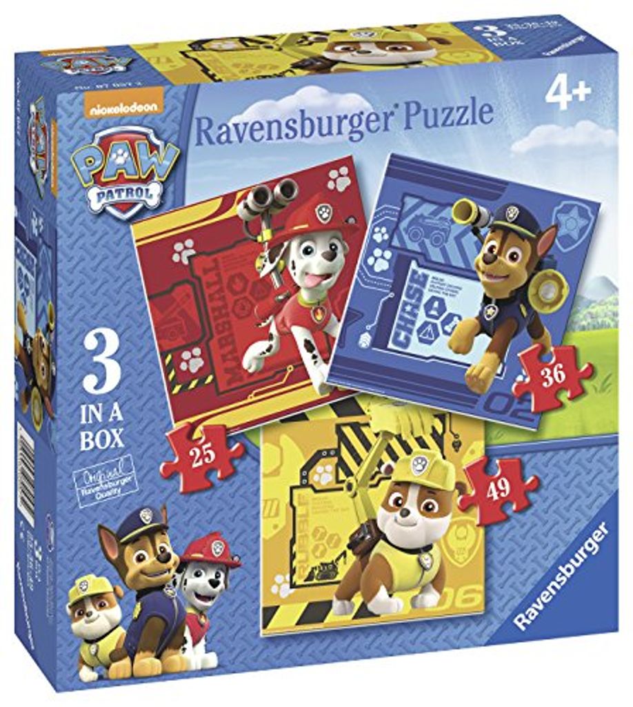 RAVENSBURGER Puzzle Paw Patrol 3in1 (25,36,49 Teile)