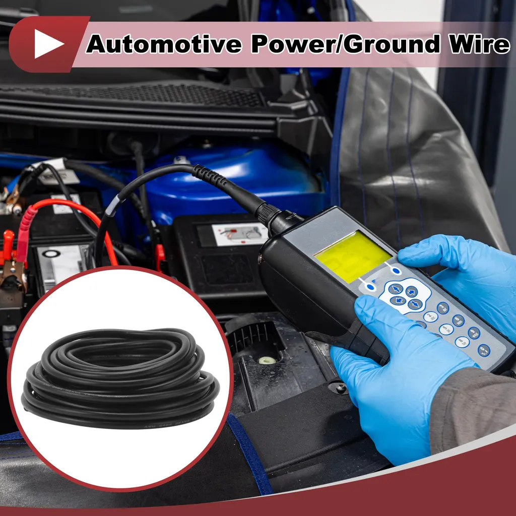 Fil Anti-Corrosion 22AWG Noir pour Réparer Circuit Électrique Auto 10m