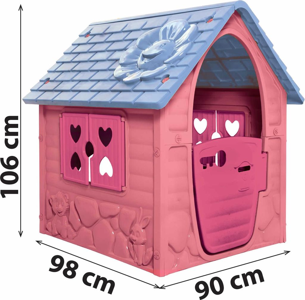 Gartenhaus Kunststoff Chicos Pink Princess Spielhau Produktbild-Vorschau 4