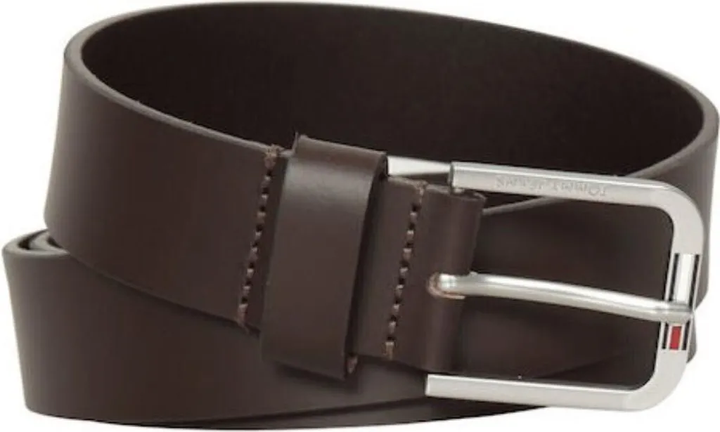 Cintura Tommy Hilfiger AM0AM12926GUE | Vera Pelle Marrone Austin 3.5