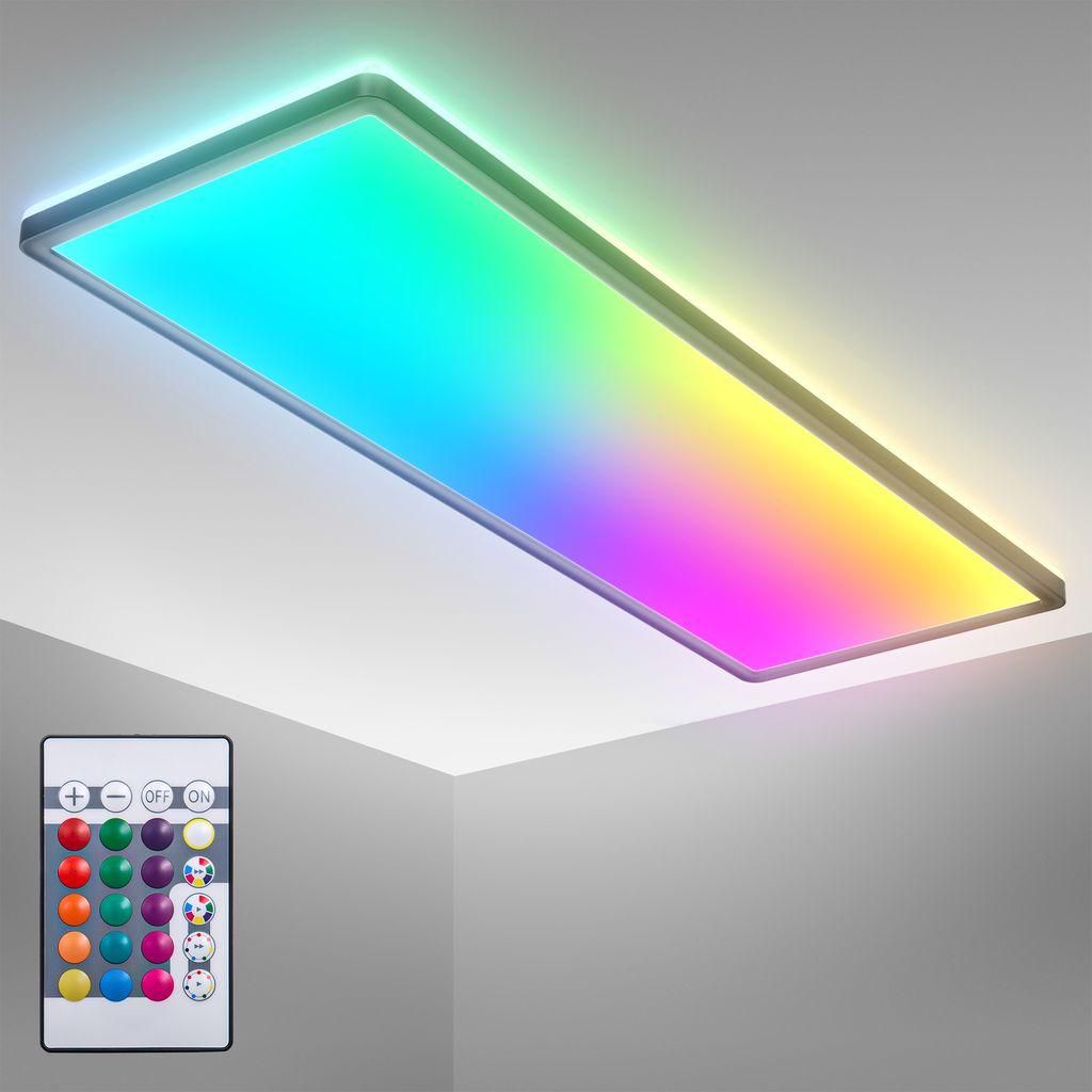 Plafonnier LED ultra-plat 58x20x3cm rectangulaire 22W Image du produit 