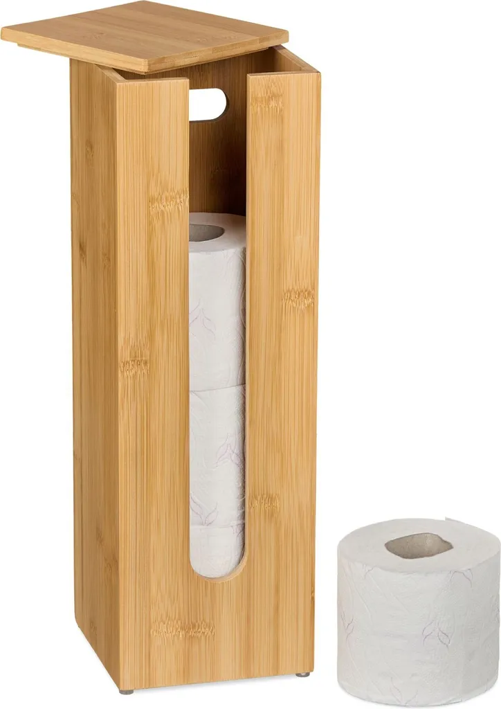 Contenitore Porta Carta in Bambù RD48527 | Accessorio Bagno Zen SPA