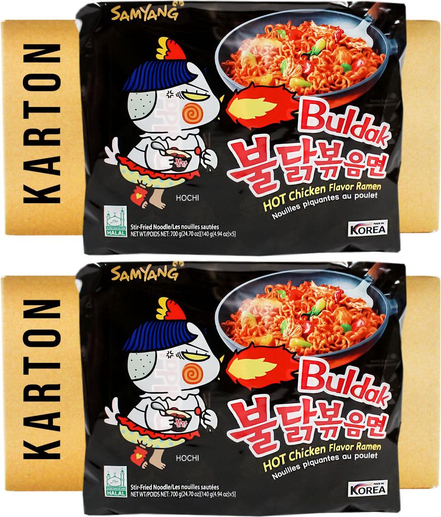 Samyang Buldak Ramen Hot Chicken Geschmack 80x140g