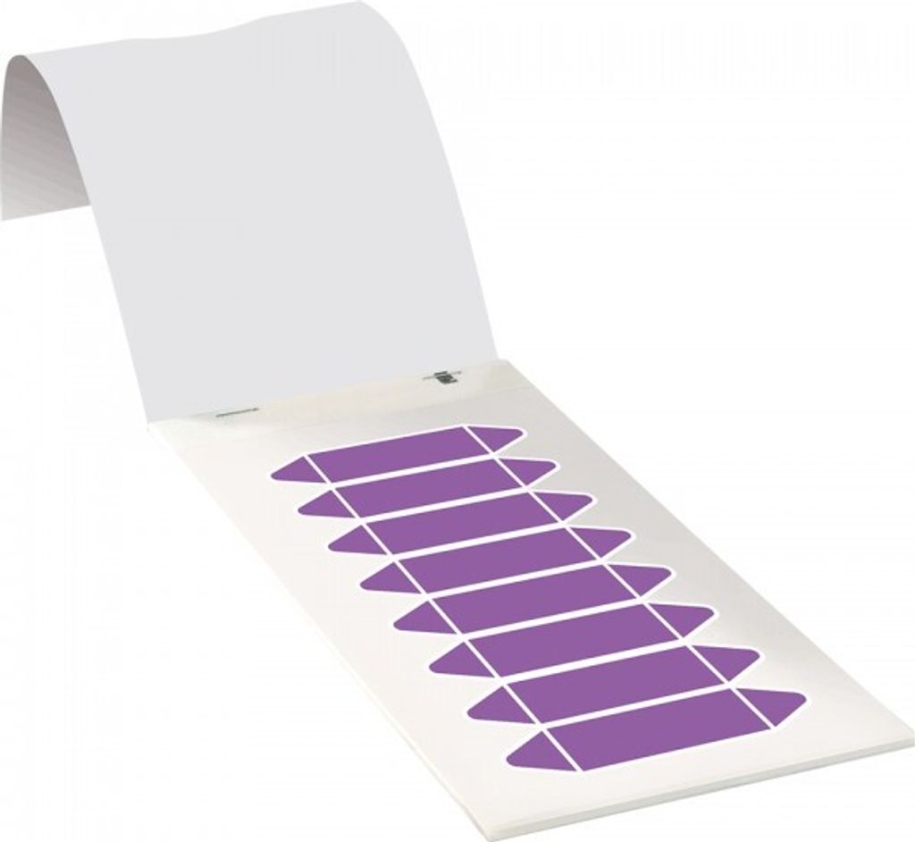Dreifke Aufkleber I Rohrleitungsetikett zum Beschriften, violett, Folie, 17x...