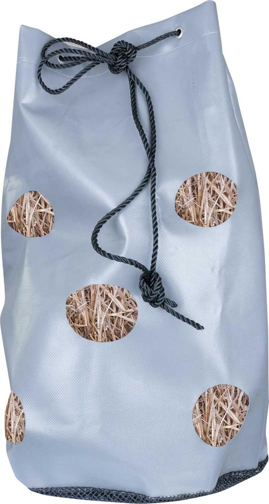 Waldhausen Heusack mit Netzboden grau Haybag für circa 4kg Heu