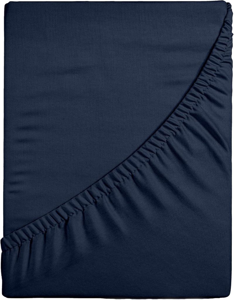 Softimi | Spannbettlaken PREMIUM - 140x200 cm - Dunkelblau Produktbild 