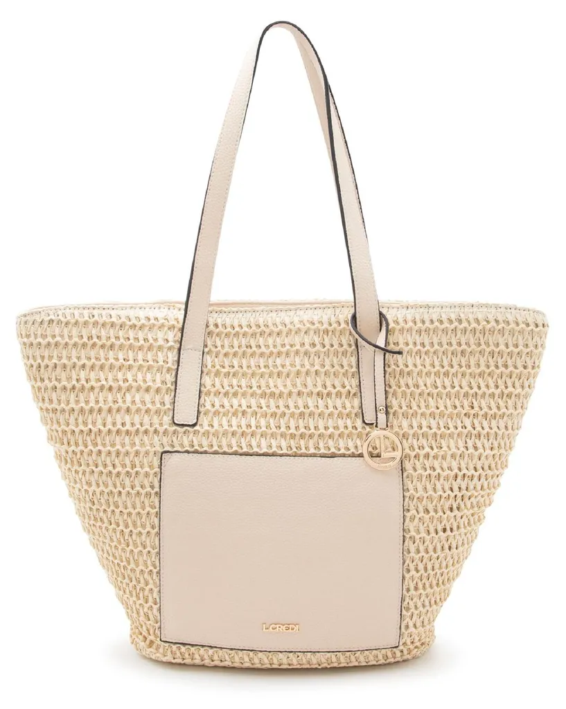 Grand Sac à Épaule Ramina Shopper Beige L.CREDI - Cabas Chic Quotidien