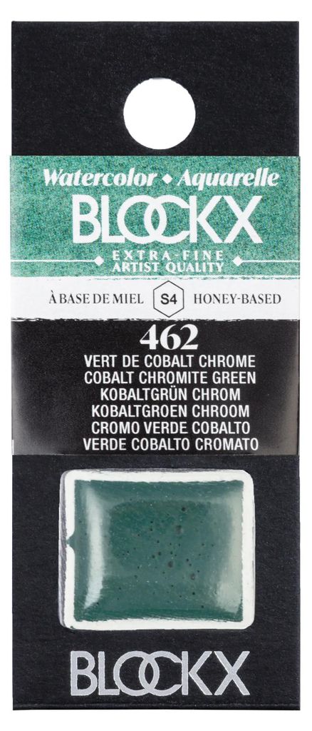 Blockx 3x Extrafeine Aquarellfarbe, 1/2 Näpfchen 1,5ml - Perylengrün 41462BXC