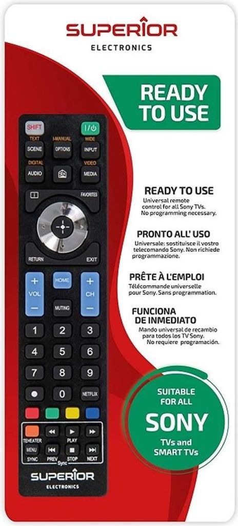 Superior Universal-Fernbedienung SUPTRB009 für Sony TVs ab Produktbild 