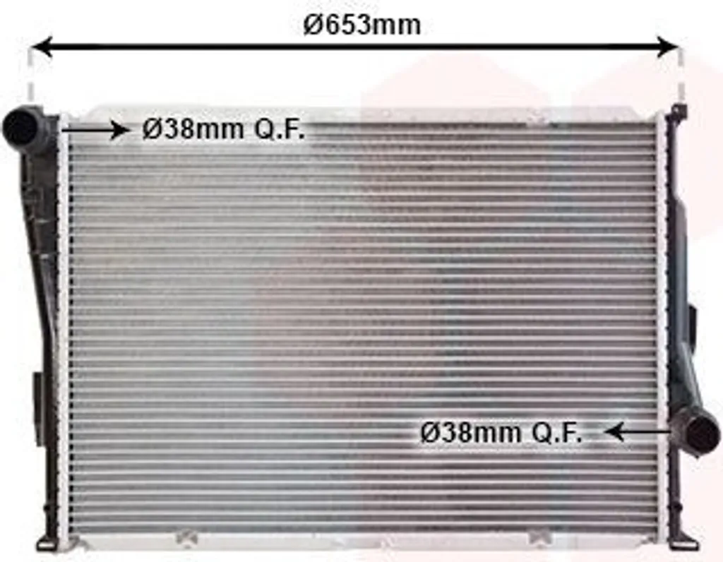 Radiateur eau en aluminium haute performance pour BMW E46 Cabriolet