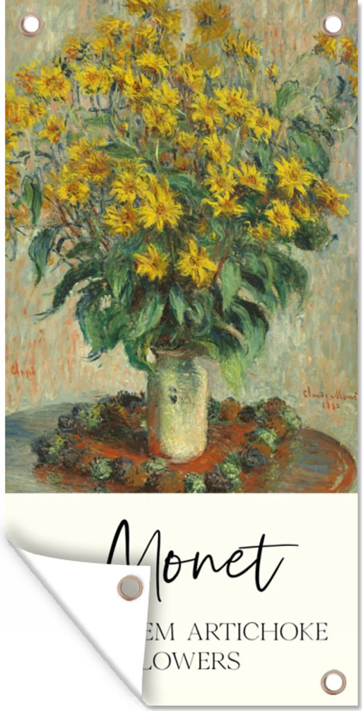 MuchoWow 40x80 cm Outdoor-Poster Gartendeko Sichtschutz Garten Poster für den Garten Alte Meister - Malerei - Monet