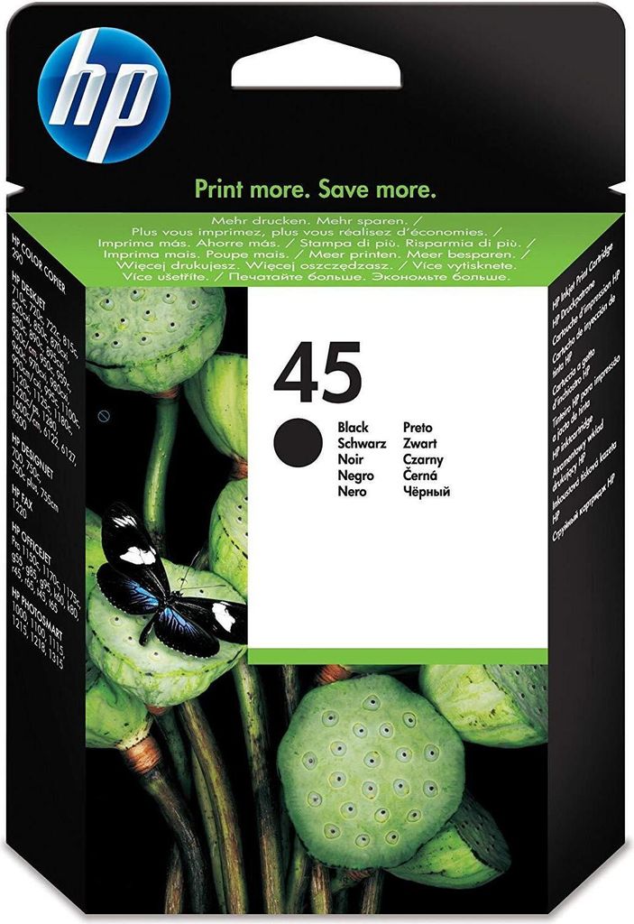 HP 45 Schwarz Original Druckerpatrone groß, Schwarz, Tinte Produktbild 