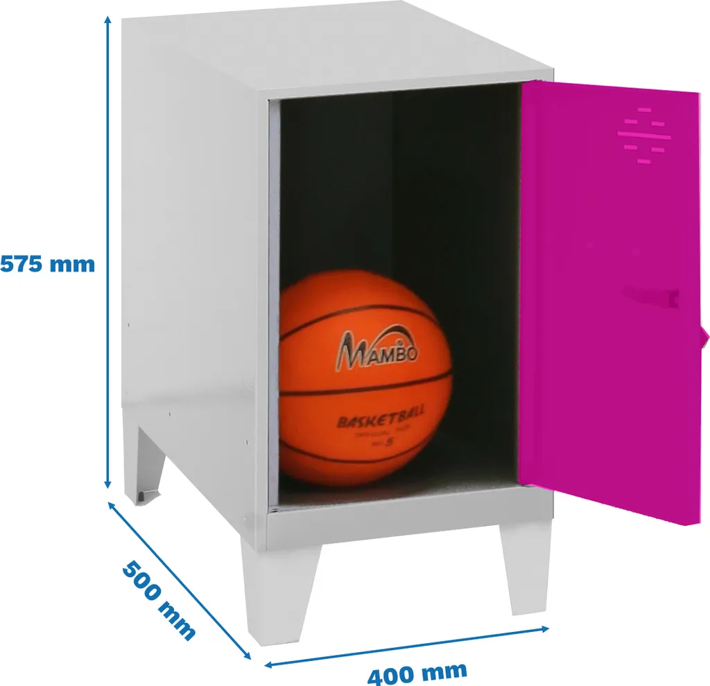 Casier de rangement Simonrack Simonlocker DISM en métal gris et rose