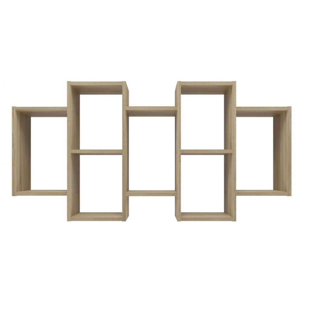 BILBAO 7.0 Wandregale, Sonoma-Eichenfarbe, für Zuhause, Büro