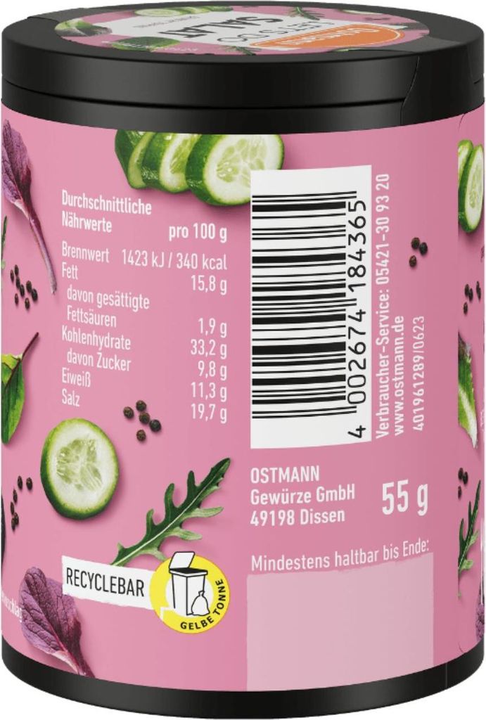 Ostmann Lets Do Salat Gewürzsalz aromatisch knusprig Produktbild 