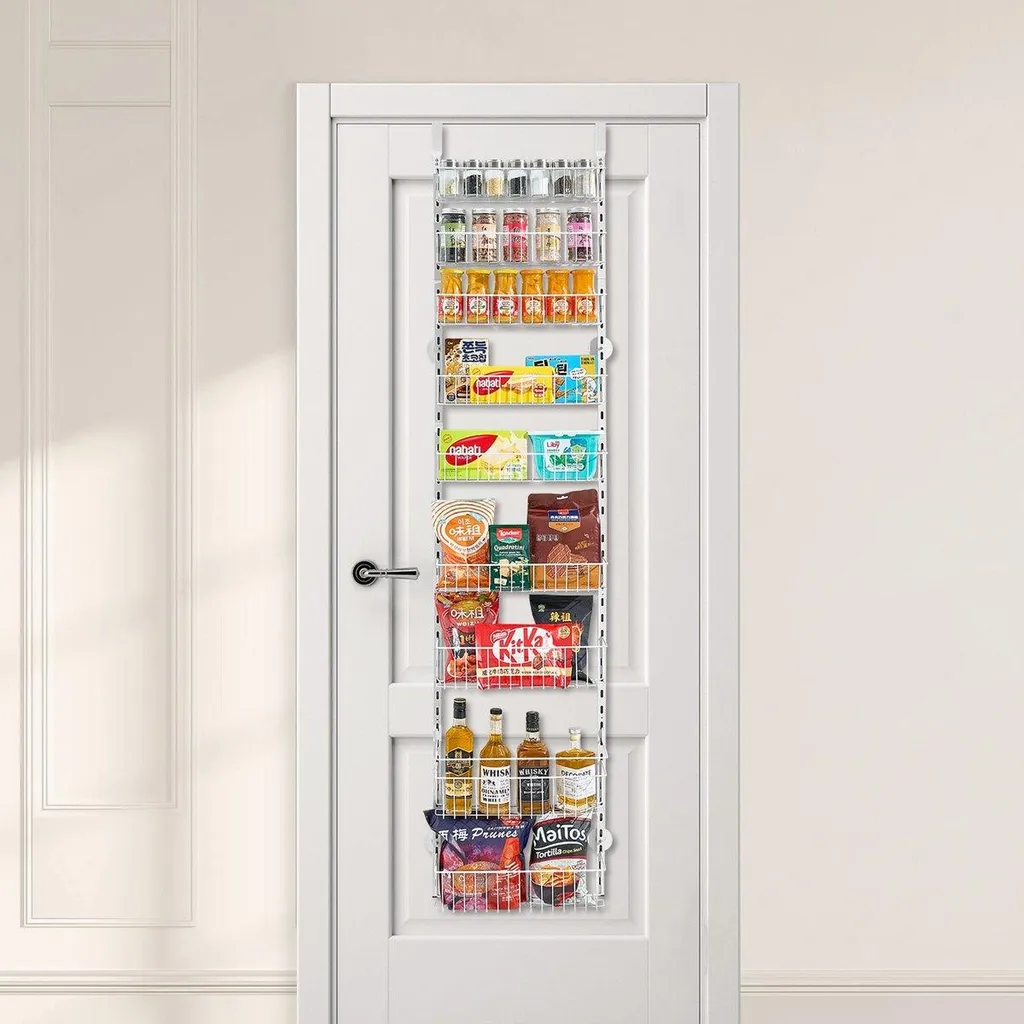 Étagère de porte ajustable 9 niveaux pour optimiser les petits espaces - 7